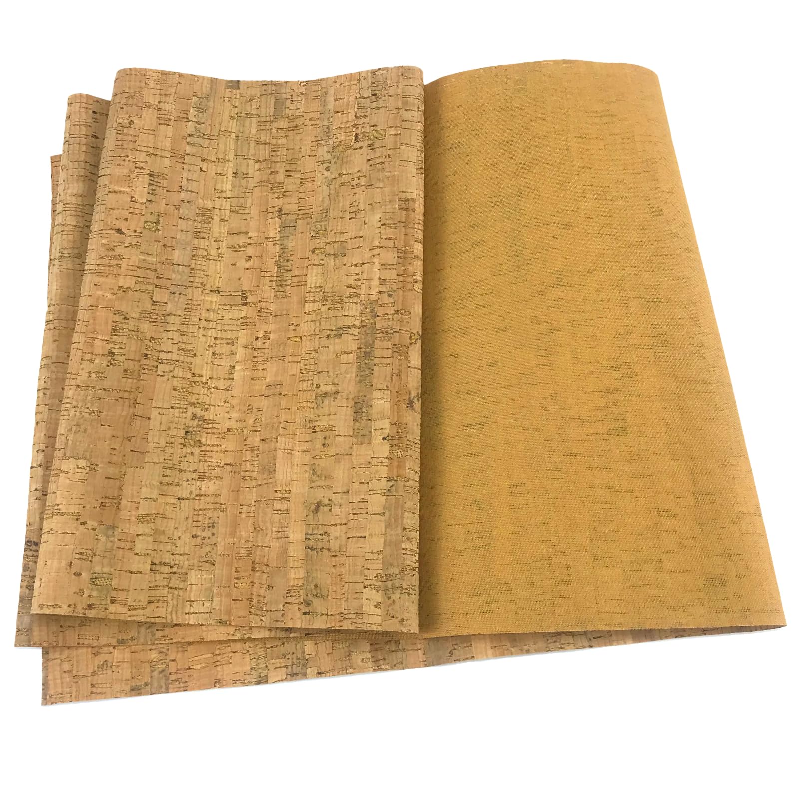 levylisa Thin Cork Fabric by The Yard Eco-Friendly Faux Leather Embellished Craft Fabric Sheet, 59 X 12.6 Inches for Earrings and Other HandCrafts DIY Projects