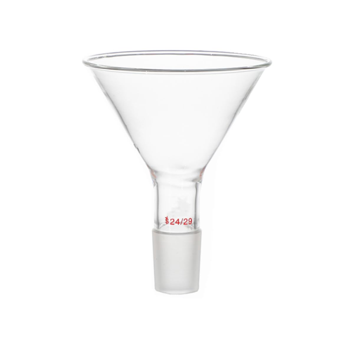 Deschem 100mm 24/29 Glass Powder Additonal Funnel 100ml Laboratory Glassware