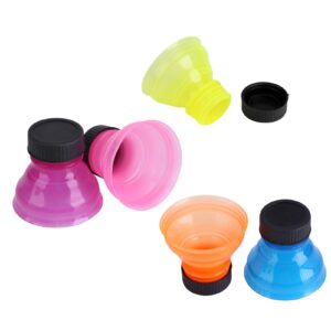 6Pcs Reusable Useful Snap On Pop Can Bottle Caps for Lid Reusable Pop Can Lid for Picnic/Beach/Family Gathering/Party,Can Be Used for Soda,Sprite, Beer Cans (6 Colors)