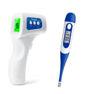 bundle of berrcom digital contactless thermometer jxb-178 & berrcom digital thermometer dt008