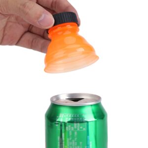 6Pcs Reusable Useful Snap On Pop Can Bottle Caps for Lid Reusable Pop Can Lid for Picnic/Beach/Family Gathering/Party,Can Be Used for Soda,Sprite, Beer Cans (6 Colors)