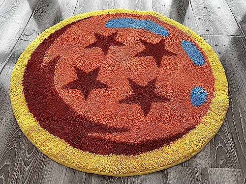 EXIGENT Premium Orange Ball Ultra Soft Anti-Slip Floor Door Mat Rug (OrangeBall)