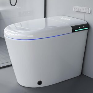 teisvay smart toilet auto open/close lid smart bidet toilet with heated seat, washing and dryer smart toilet with bidet built in, smart toilets for bathroom with user habit setting and touch control