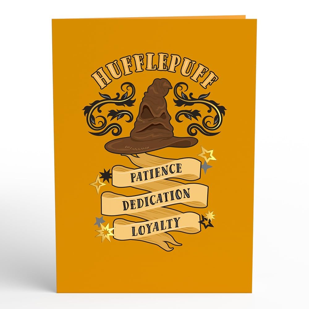 Lovepop Harry Potter Hufflepuff Birthday Pop-Up Card, 5 X 7 inches