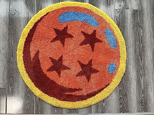 EXIGENT Premium Orange Ball Ultra Soft Anti-Slip Floor Door Mat Rug (OrangeBall)