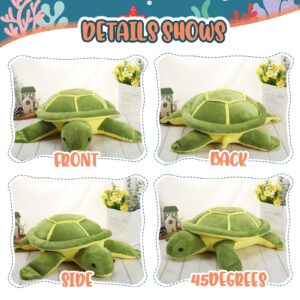 Liliful Giant Sea Turtle Stuffed Animals Green Soft Plush Sea Turtle Large Stuffed Turtle Pillow for Kids Girls Boys Plush Turtle Gifts for Christmas(22 Inches)