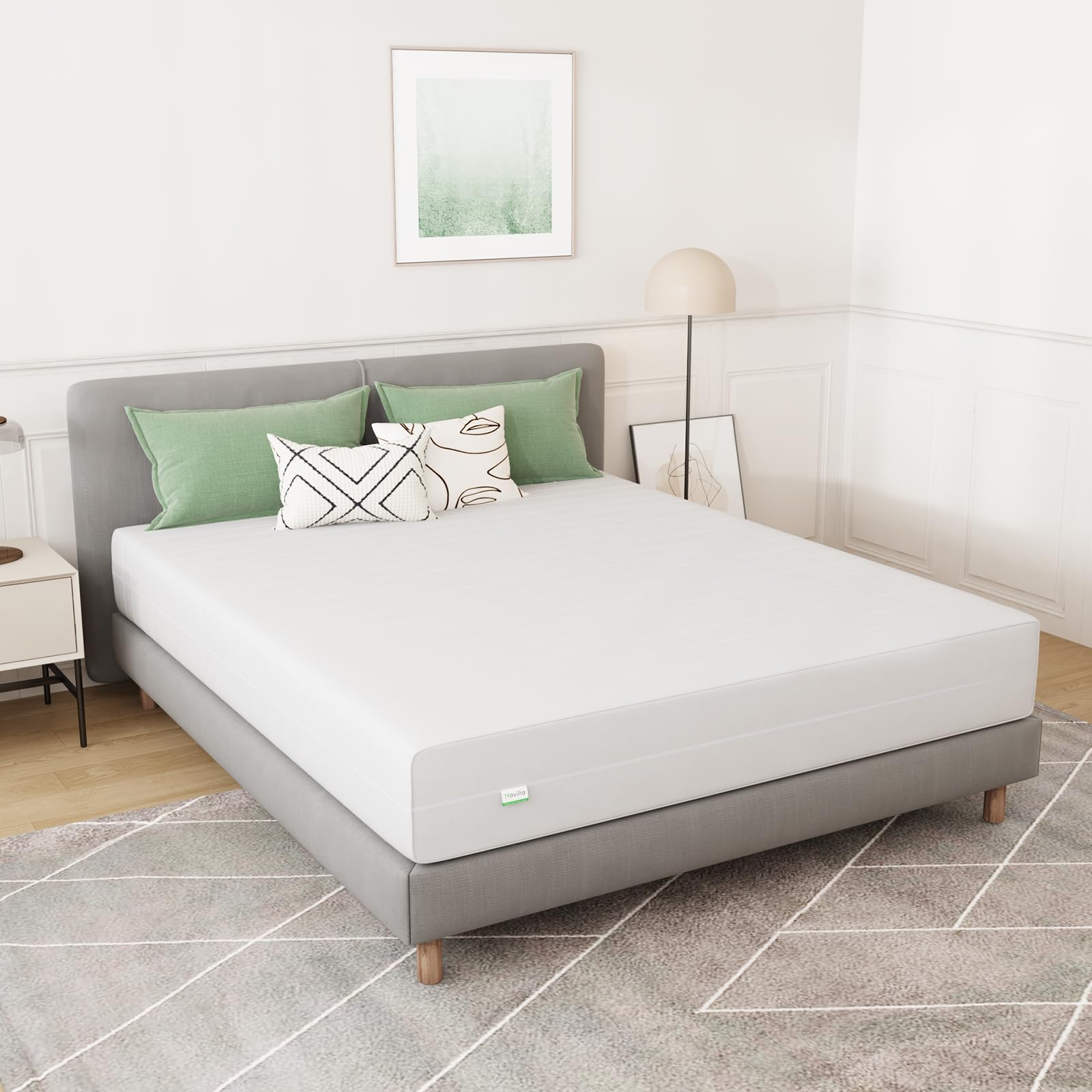 Novilla Full Mattress 12 Inch Foam Mattress in a Box, High Density Base Support Foam for a Peaceful Sleep,Pressure Relief, Medium Plush Full Size Mattress with Tight Top