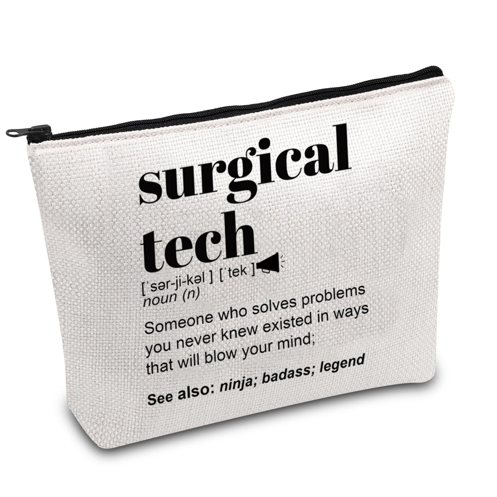 FOTAP Surgical Tech Gift Nurse Anesthetist Cosmetic Bag Surgical Nurse Gift CRNA Gift Anesthesia Tech Gift Surgical Technologist Gift (Surgical tech)