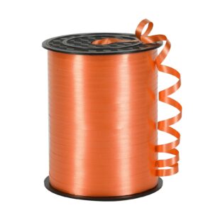 orange ribbon,3/16 inch x 500 yard orange curling ribbon for gift wrapping, birthday, valentines, florists crafting