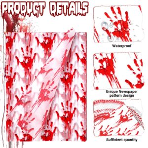 100 Sheets 20 * 14 Inches Horror Bloodstain Pattern Tissue Paper for Gift Bags, Halloween Tissue Paper for Gift Wrapping for Halloween Party DIY Craft