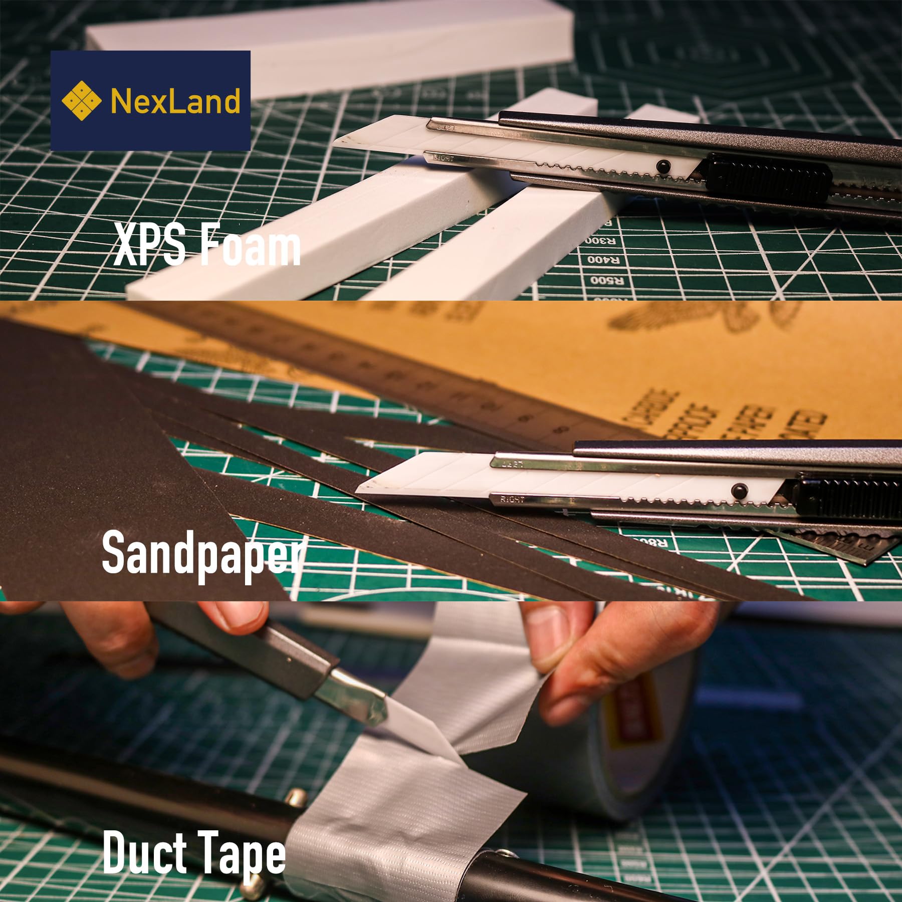 NexLand Ceramic Blade UB1 9mm 30 degree Ultra-Sharp Snap-off Utility Knife Replacement Blades 4pcs