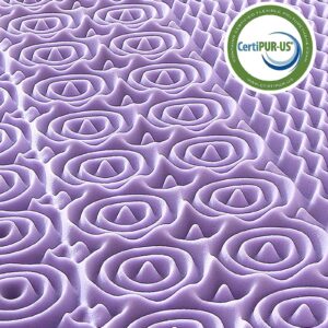 MUXHOMO 3 Inch 7-Zone Queen Mattress Topper, Egg Crate Foam Mattress Topper Queen Size for Back Pain, Lavender Cooling Gel Infused Mattress Pad, CertiPUR-US and Oeko-TEX Certification (60"×80")