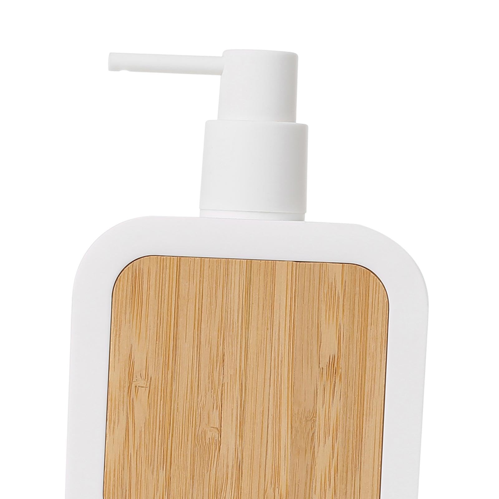 390ml Liquid Soap Dispenser Multipurpose Kitchen Sink Rustic Empty Bathroom Manual Soap Dispenser for Shampoo Lotion Hand Soap Bath Cream, White