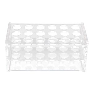 Acrylic Test Tube Rack 18 Holes Transparent for 10ml 15ml Tubes lab tube racks