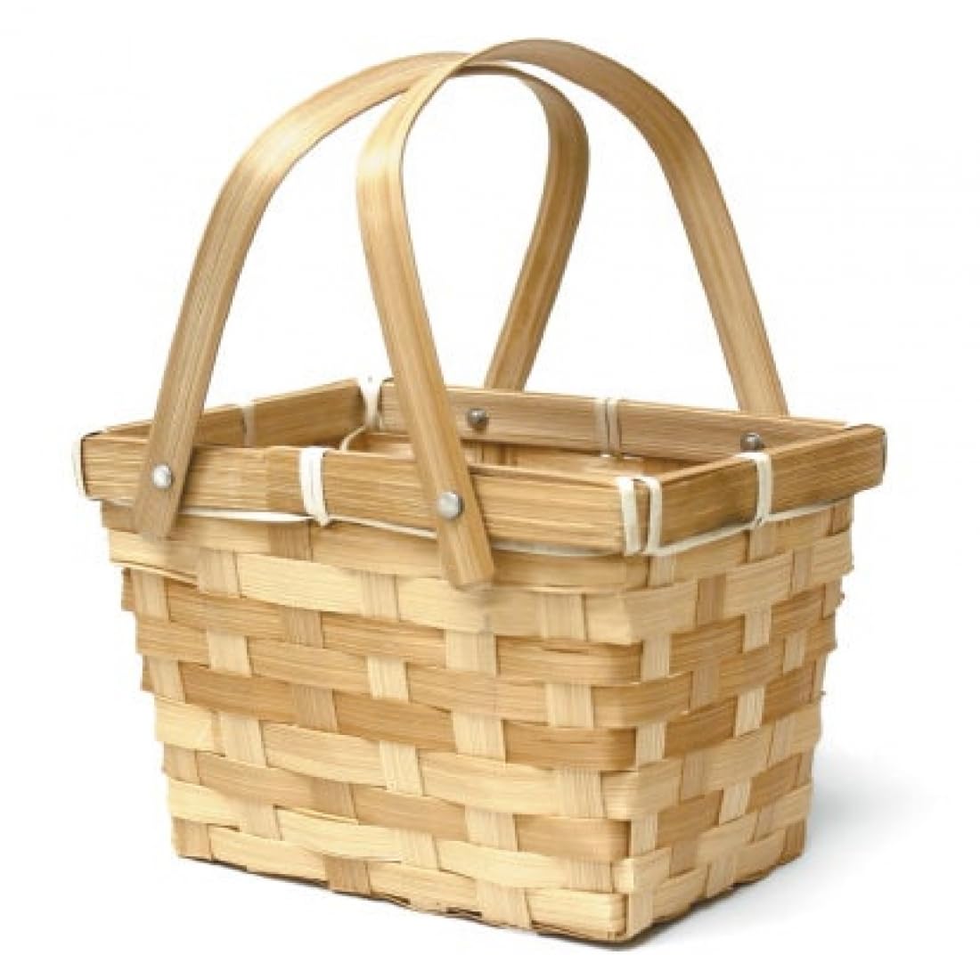 Woven Bambo Handled Basket