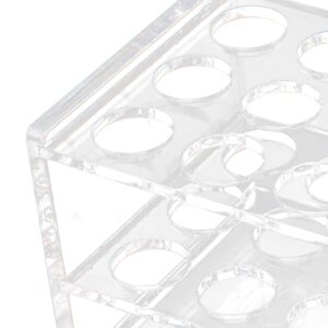 Acrylic Test Tube Rack 18 Holes Transparent for 10ml 15ml Tubes lab tube racks