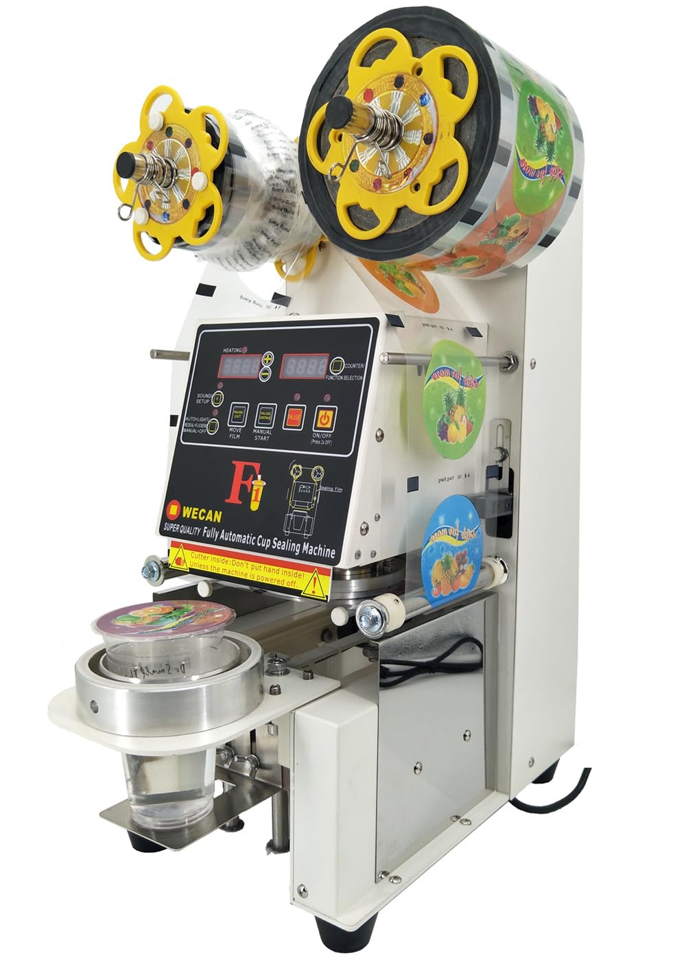 98MM pet cup sealing machine 98MM pet cup sealer