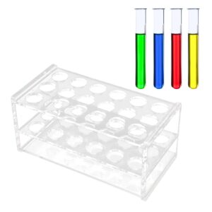 Acrylic Test Tube Rack 18 Holes Transparent for 10ml 15ml Tubes lab tube racks