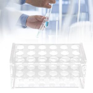 Acrylic Test Tube Rack 18 Holes Transparent for 10ml 15ml Tubes lab tube racks