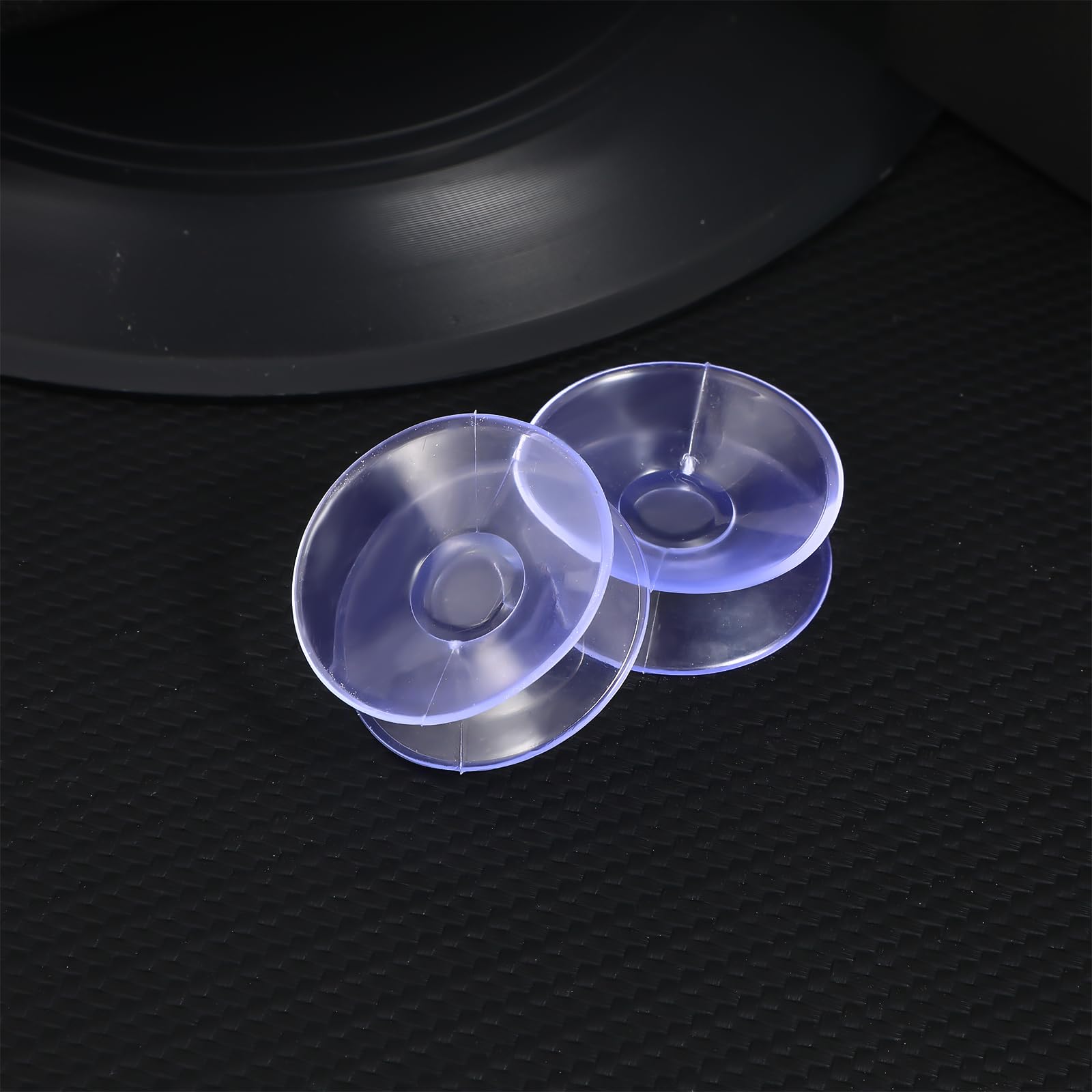 Zerodeko 10pcs Clear Bumpers Plastic Shims Double Sided Suction Cups Plastic Two Sided Suction Cups Glass Suckers Sucker Pad Without Hook Hanger Hook up Table Mat Mirror Desktop