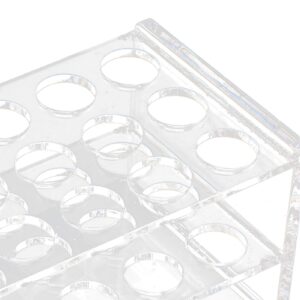 Acrylic Test Tube Rack 18 Holes Transparent for 10ml 15ml Tubes lab tube racks