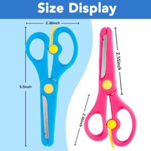 BURVAGY 45-Pack Preschool Training Scissors,Children Safety Scissors,Blunt Kids Craft Scissors,Pre-School Training Scissors,Art Craft Scissors…