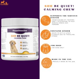 PiccardNaturePets Shh Be Quiet Calming Aid Dog Supplement 60 Soft Chews