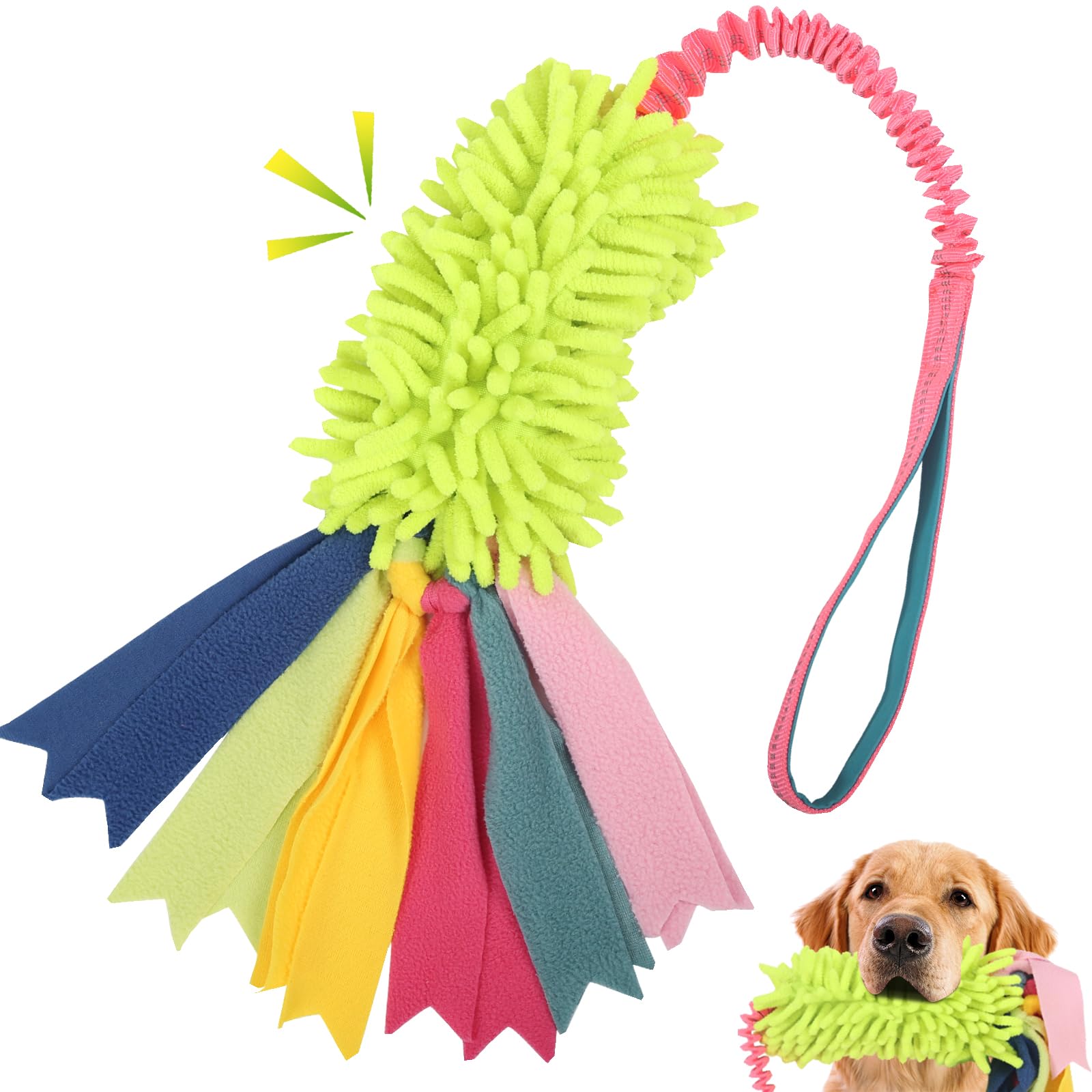 wodoca Dog Tug Toys Dog Toys for Aggressive Chewers Dog Rope Toy with Strong Squeak, Easy to GRAP Large Dog Chew Toy Ideal for Training for Puppy, Middle Dog Play, Dog Grinding Teeth