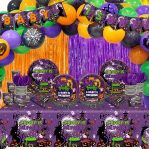 Halloween Baby Shower Party Supplies A Baby is Brewing Baby Shower Decorations Hocus Pocus Baby Shower Decorations Hocus Pocus Plates and Napkins Hocus Pocus Party Supplies