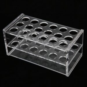 Acrylic Test Tube Rack 18 Holes Transparent for 10ml 15ml Tubes lab tube racks