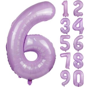 40" macaron purple number balloons helium foil mylar balloon birthday party banquet decoration 6