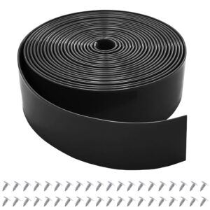 lumpro vinyl straps for patio chair repair kit 2'' wide 20 ft long replacement straps + 40 free rivets for outdoor lawn furniture chaise lounge repair (black)