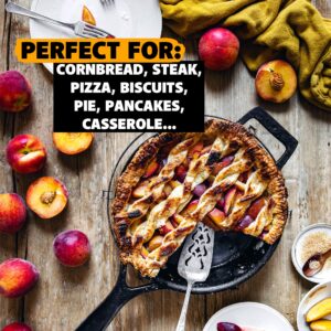 Stargazer 12-Inch Cast Iron Skillet | Made in USA, Seasoned, Even Heat Distribution, Easy to Clean, Smooth Nonstick Finish for Grilling, Frying, Sauteing, Searing, Baking