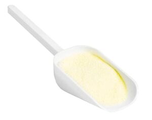 standard lab sampling scoops, 4 oz. capacity, polystyrene, non-sterile, disposable, white (pack of 10)