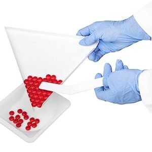 Triangular Pill Counting Tray, Non-Sterile, White (Pack of 10)