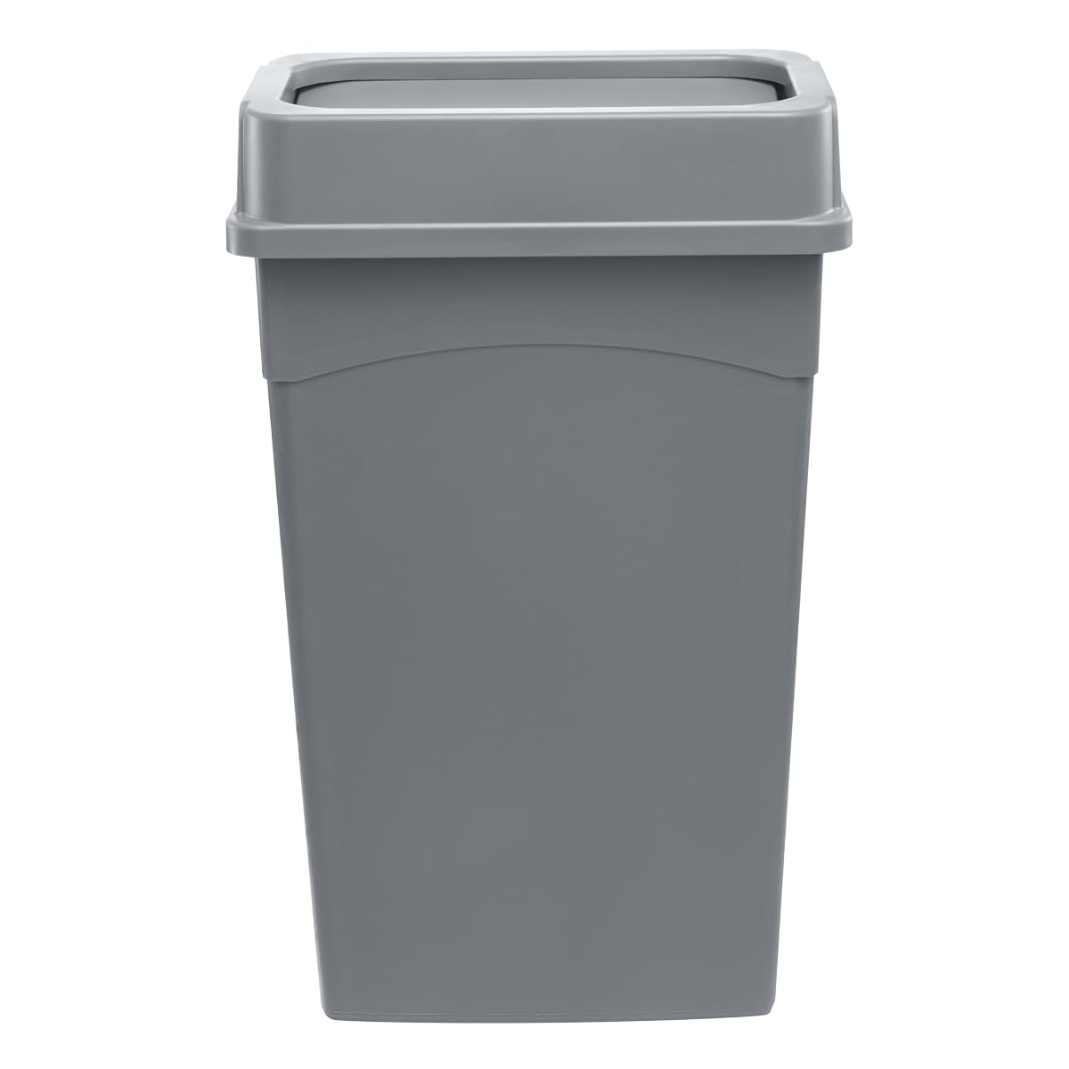 SunSierra 23-Gallon Grey Plastic Trash Can with Lid and Handles