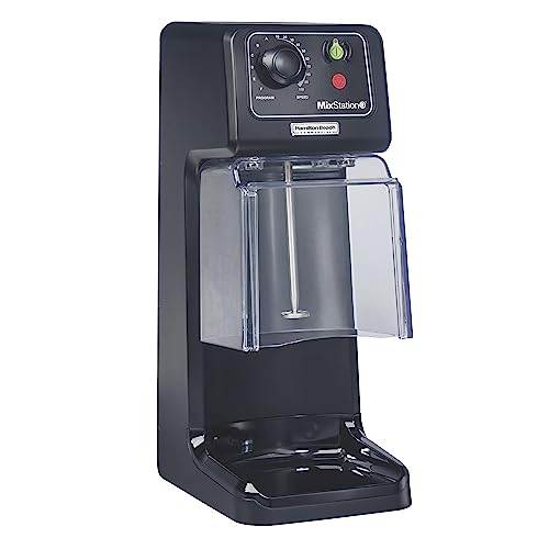 Hamilton Beach Commercial MixStation Drink Mixer, 3/4 HP Motor, Programmable, Variable Speed, Easy to Clean, NSF Certified, HMD1000 BLACK