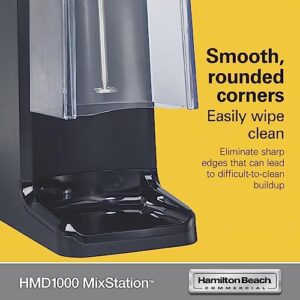 Hamilton Beach Commercial MixStation Drink Mixer, 3/4 HP Motor, Programmable, Variable Speed, Easy to Clean, NSF Certified, HMD1000 BLACK