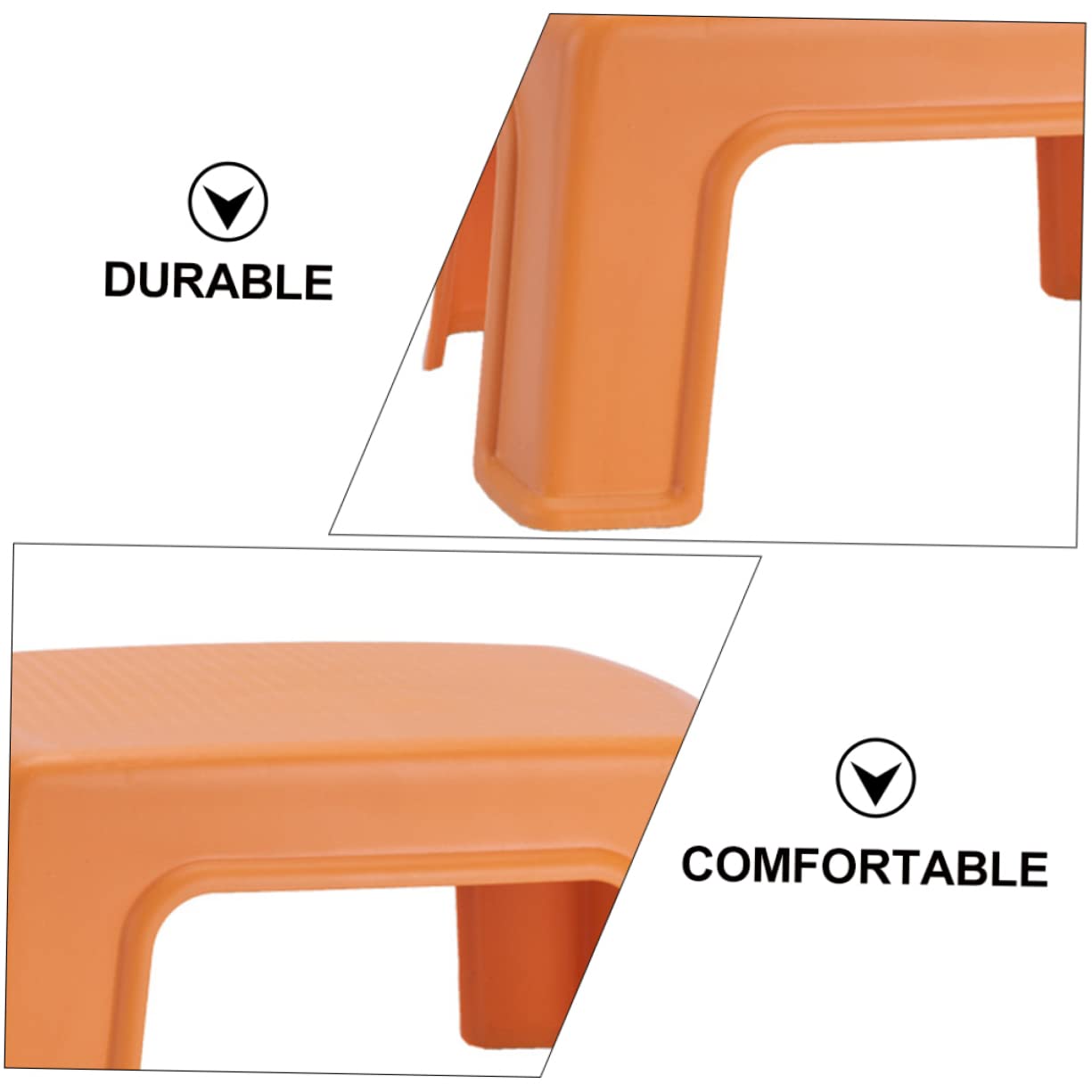 Veemoon 1pc Plastic Stool Children Stool Anti-Skid Stool Children Sitting Stool Mattress Pump Creative Footstool Kid Step Stool Bed Skirting Home Furniture Pp Aldult Non-Slip Stool