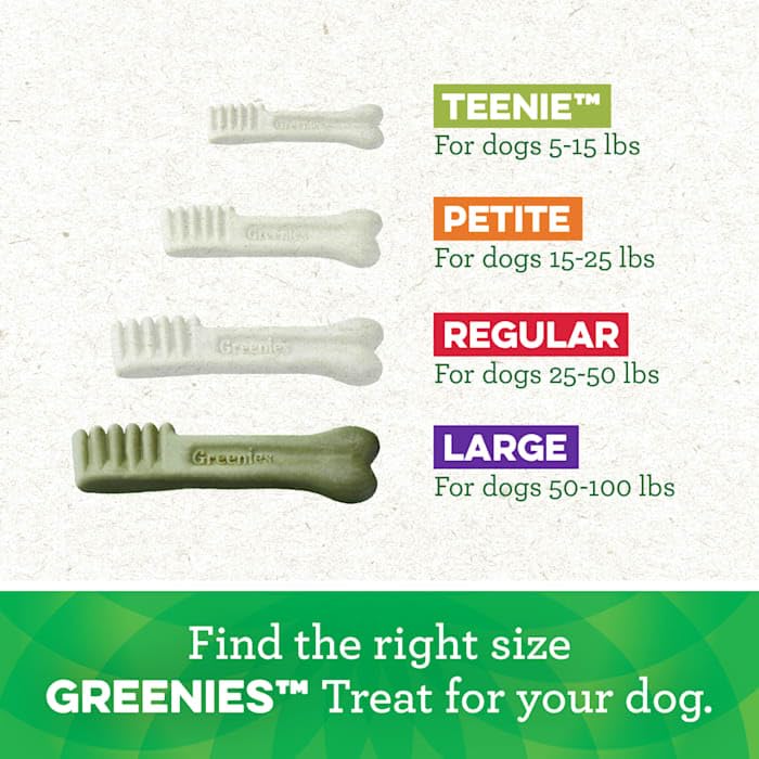 Greenies Natural Sweet Potato Flavor Dental Dog Treats 12 oz. Count of 8 Large