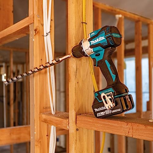 Makita XPH16T 18V LXT® Lithium-Ion Compact Brushless Cordless 1/2" Hammer Driver-Drill Kit (5.0Ah)