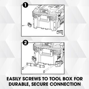 FLEX STACK PACK Storage System Side Tool Rack Rail 2 Pack - FS1604-2