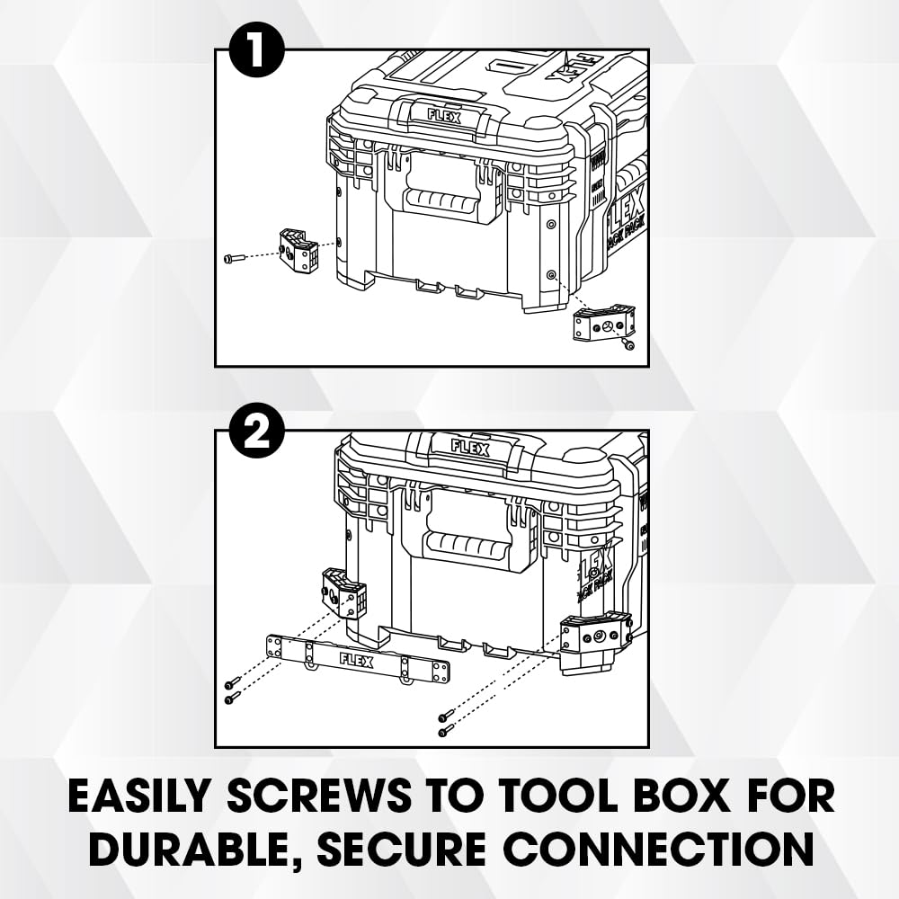 FLEX STACK PACK Storage System Side Tool Rack Rail 2 Pack - FS1604-2