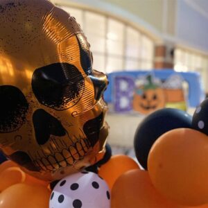 DS. DISTINCTIVE STYLE Skull Balloons 8 Pieces 23.6 Inch Halloween Foil Balloons Great Addition for Halloween Party Balloon Arch