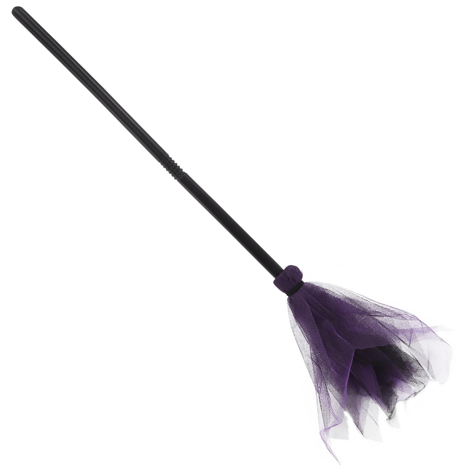 Ciieeo 1 Piece Halloween Witch Broom Wizard Broomstick 25.5 Inches Halloween Broom for Costume Accessories Cosplay Broom Props (Random Color)