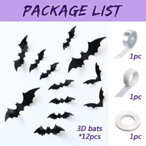 166pcs Pink Black Purple Halloween Balloon Garland Arch kit, Scary Spider Happy Halloween Baby Shower Party Decorations with 3D Bat Stickers for Girls Spooky Birthday BOO Day Party Supplies