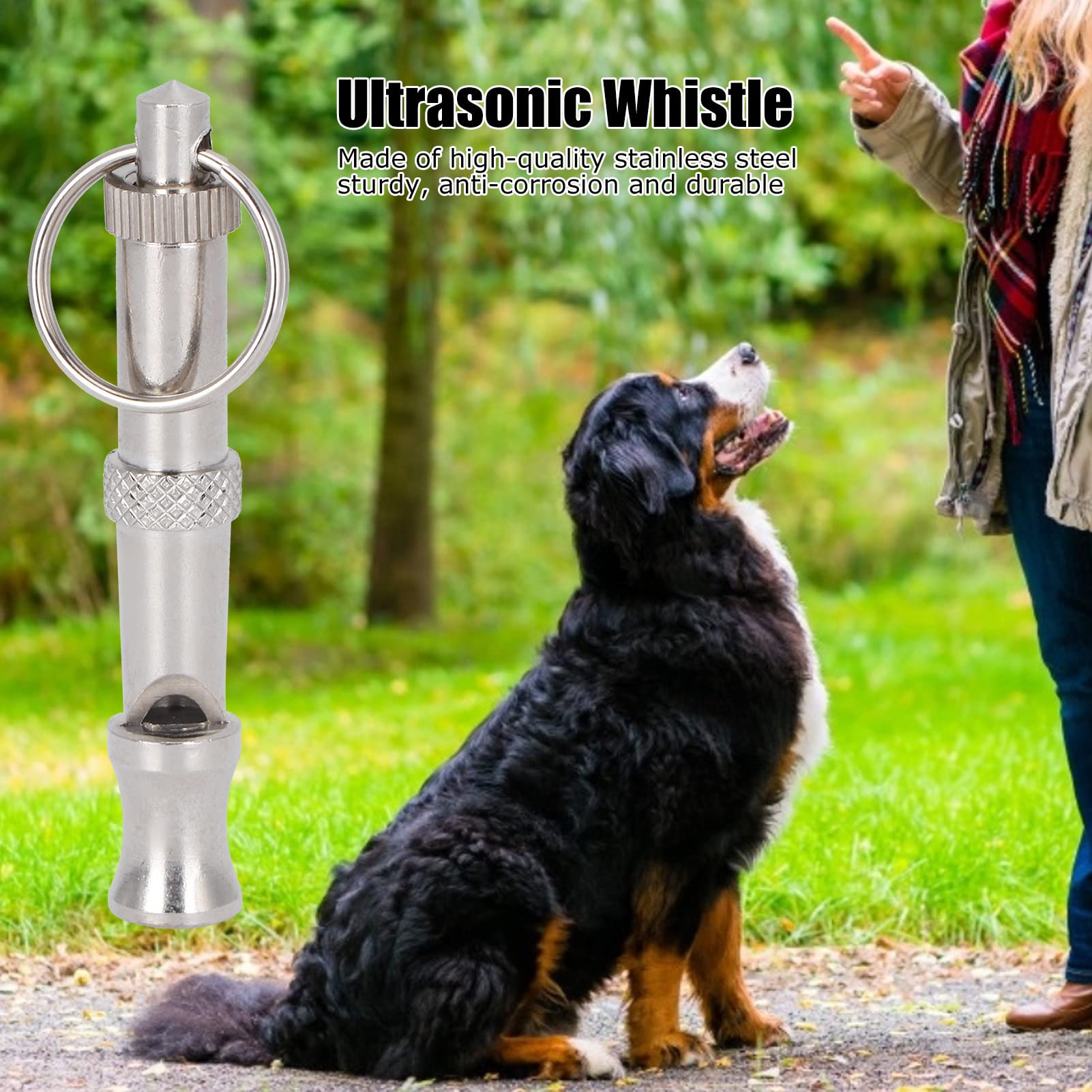 HEEPDD 2Pcs Dog Whistles, Stainless Steel Ultrasonic Whistle for Dog Pigeons Doves Training and Behavior Aids