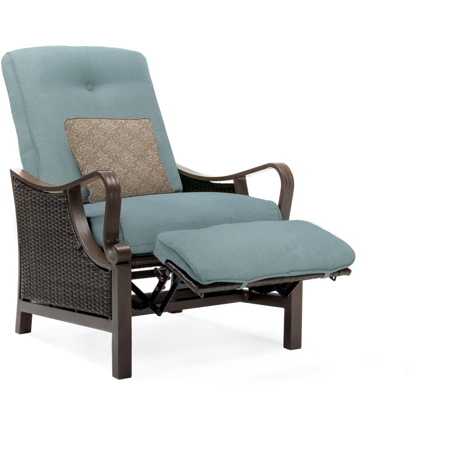 Hanover Ventura Outdoor Patio Recliner with Protective Covers Oversized Wicker Chair Cover