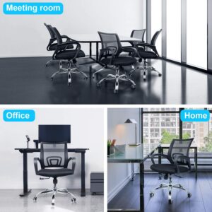 Office Chair,Ergonomic Mesh Computer Chair with Wheels and Arms and Lumbar Support Adjustable Height Study Chair