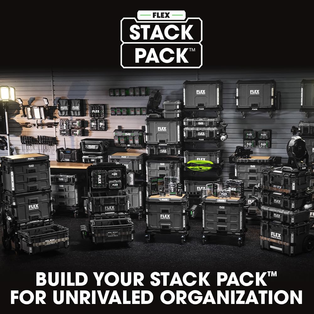 FLEX STACK PACK Storage System Side Tool Rack Rail 2 Pack - FS1604-2